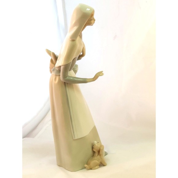 LLADRO Spain Porcelain SHEPHERDESS w DOG GIRL 10 3/4"h Figurine #1034 Glazed - Picture 5 of 13